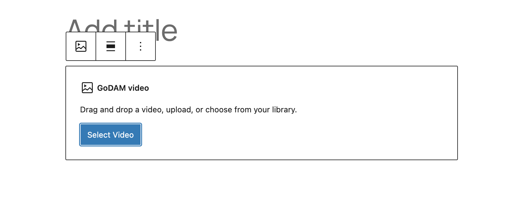 GoDAM Gutenberg Blocks