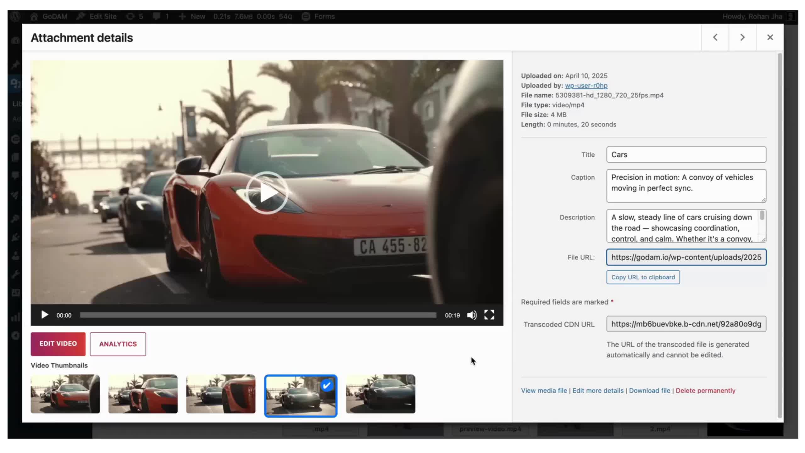 GoDAM interactive video hotspot