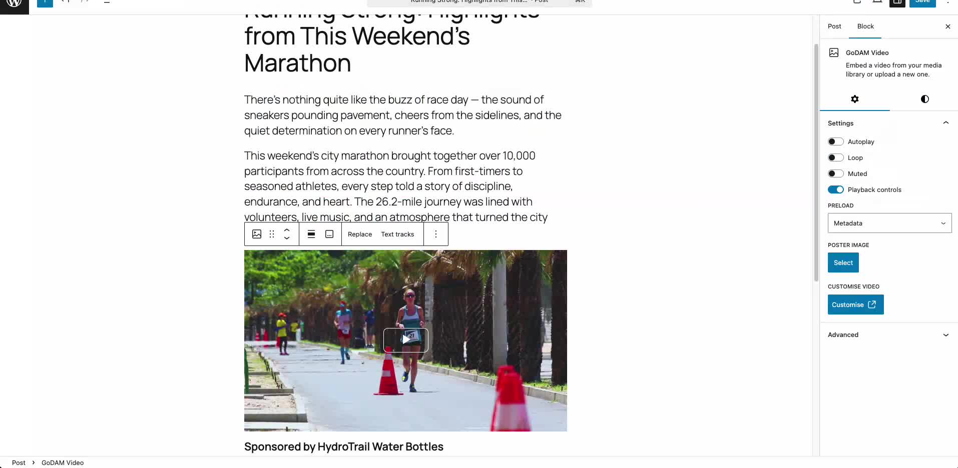 Marathon Bottle Ad Demo