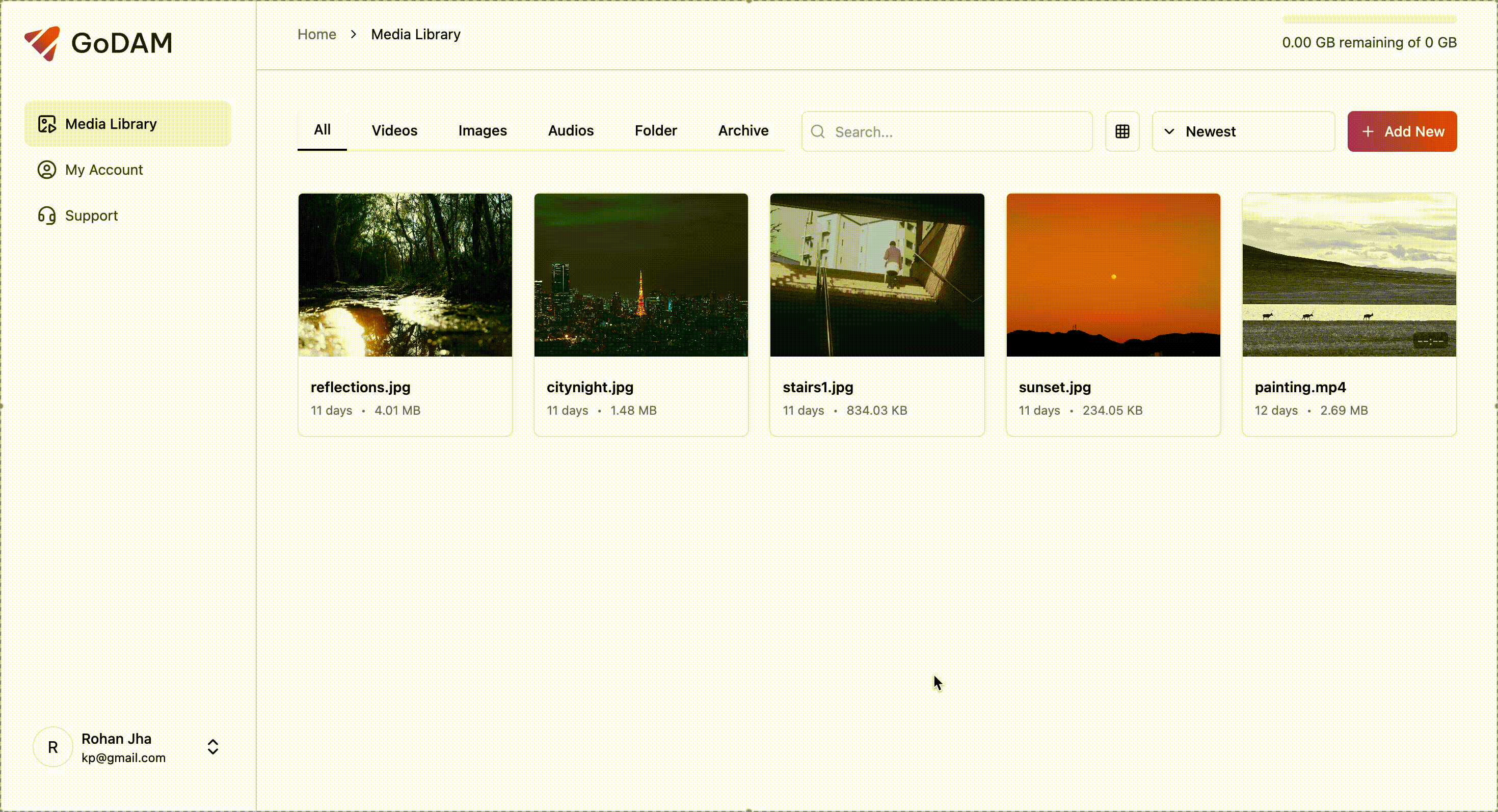 godam-central-media-library