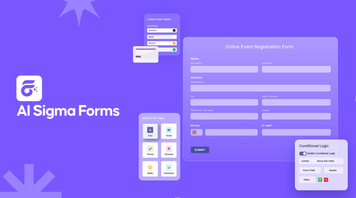 Sigma forms WordPress AI Forms generator plugin
