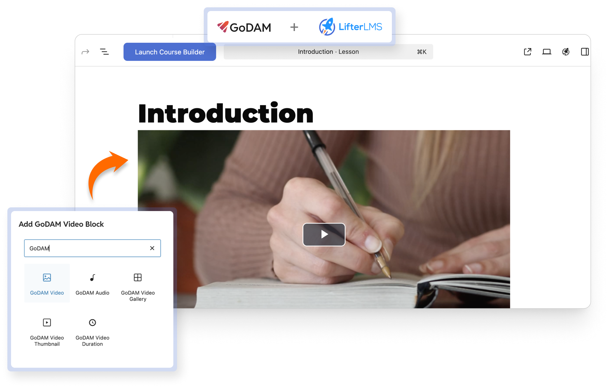 LifterLMS-GoDAM-Block
