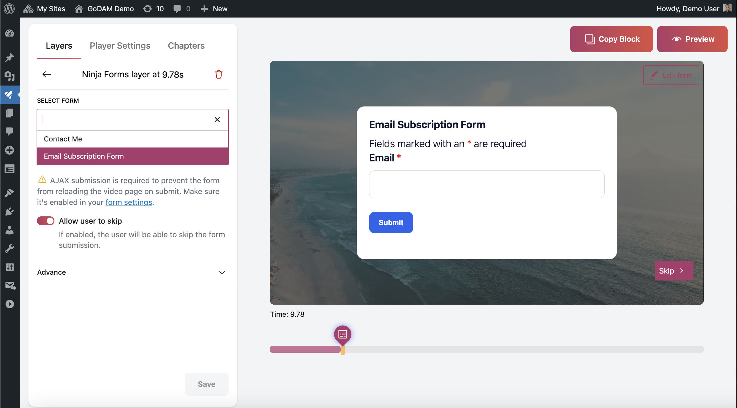 Ninja-forms-GoDAM-Layers