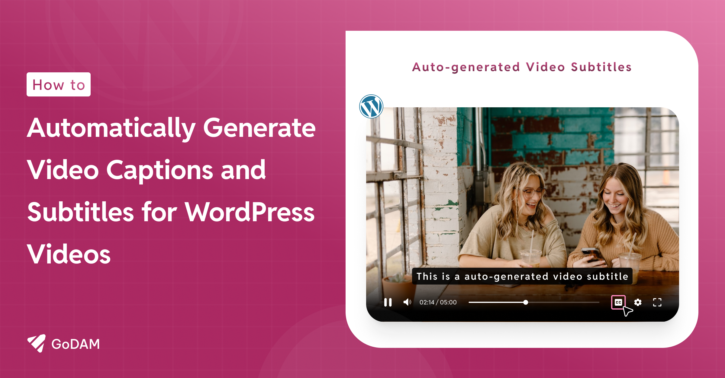Generate Video Captions and Subtitles for WordPress Videos