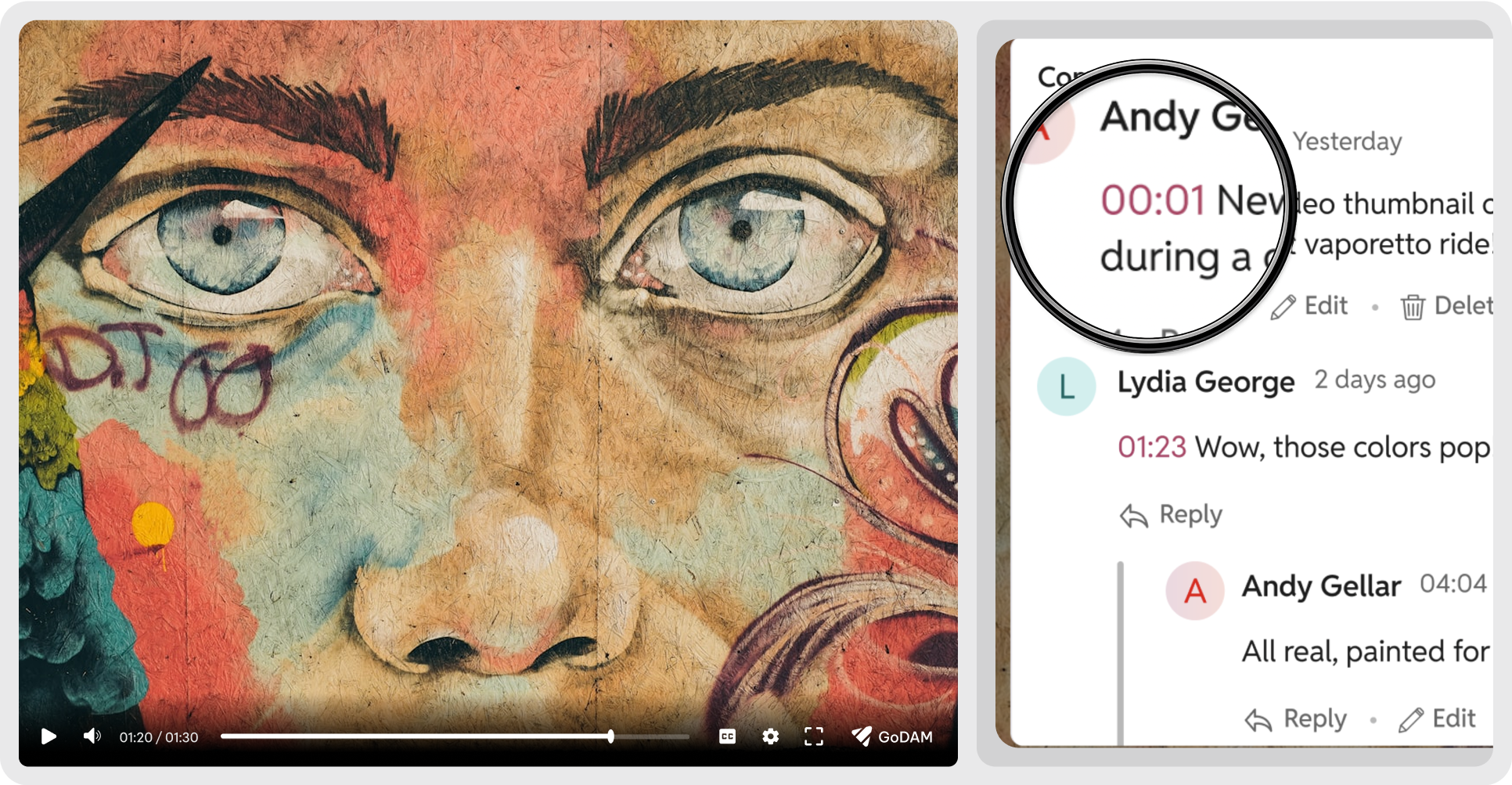 Time-stamped-comments
