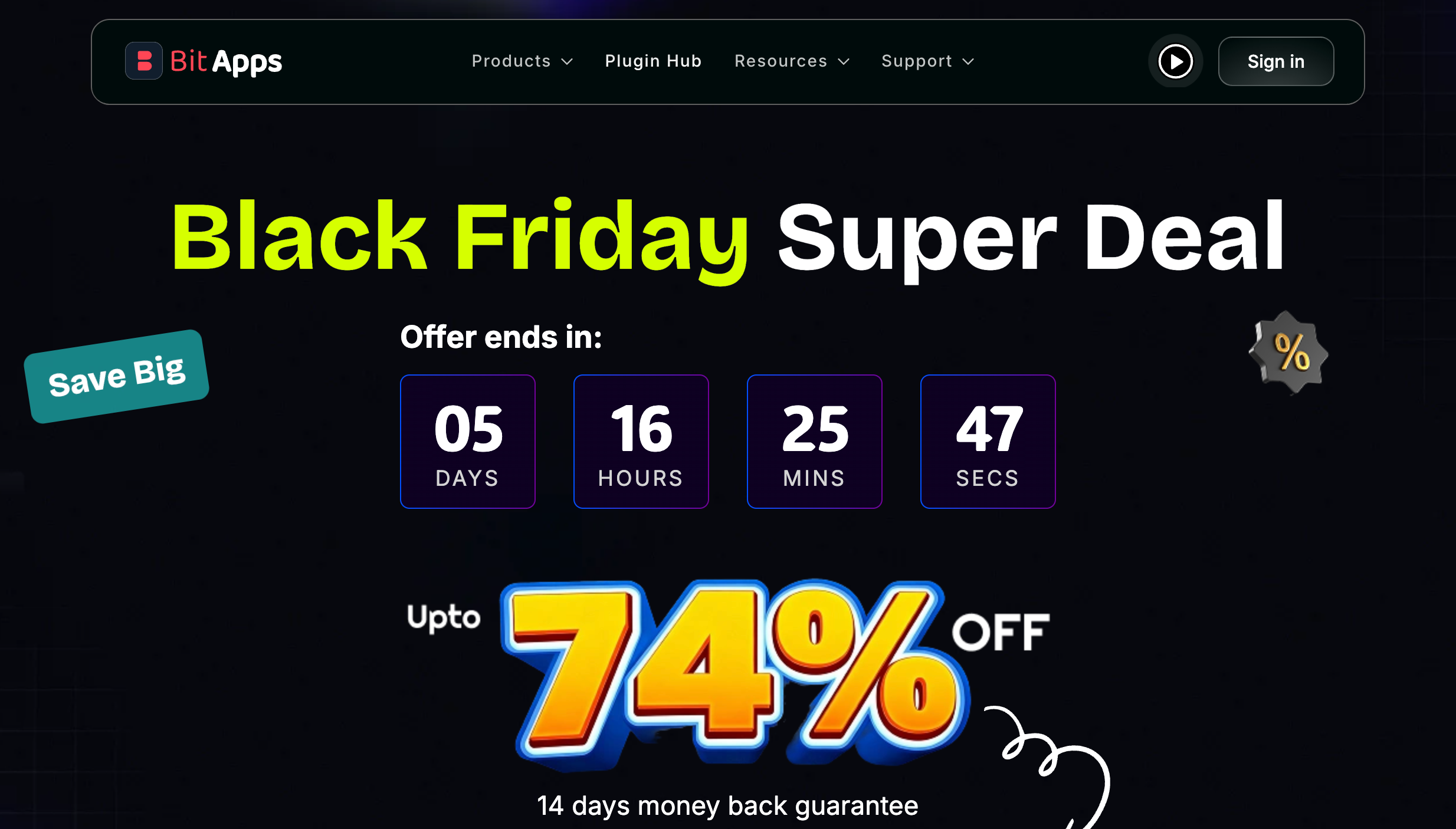 Bitapps bitform bitsocial Black Friday and Cyber Monday Sale 2025