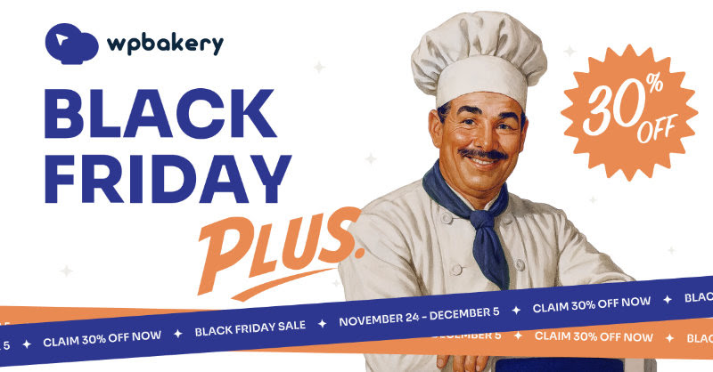 WPBakery Black Friday and Cyber Monday Sale 2025