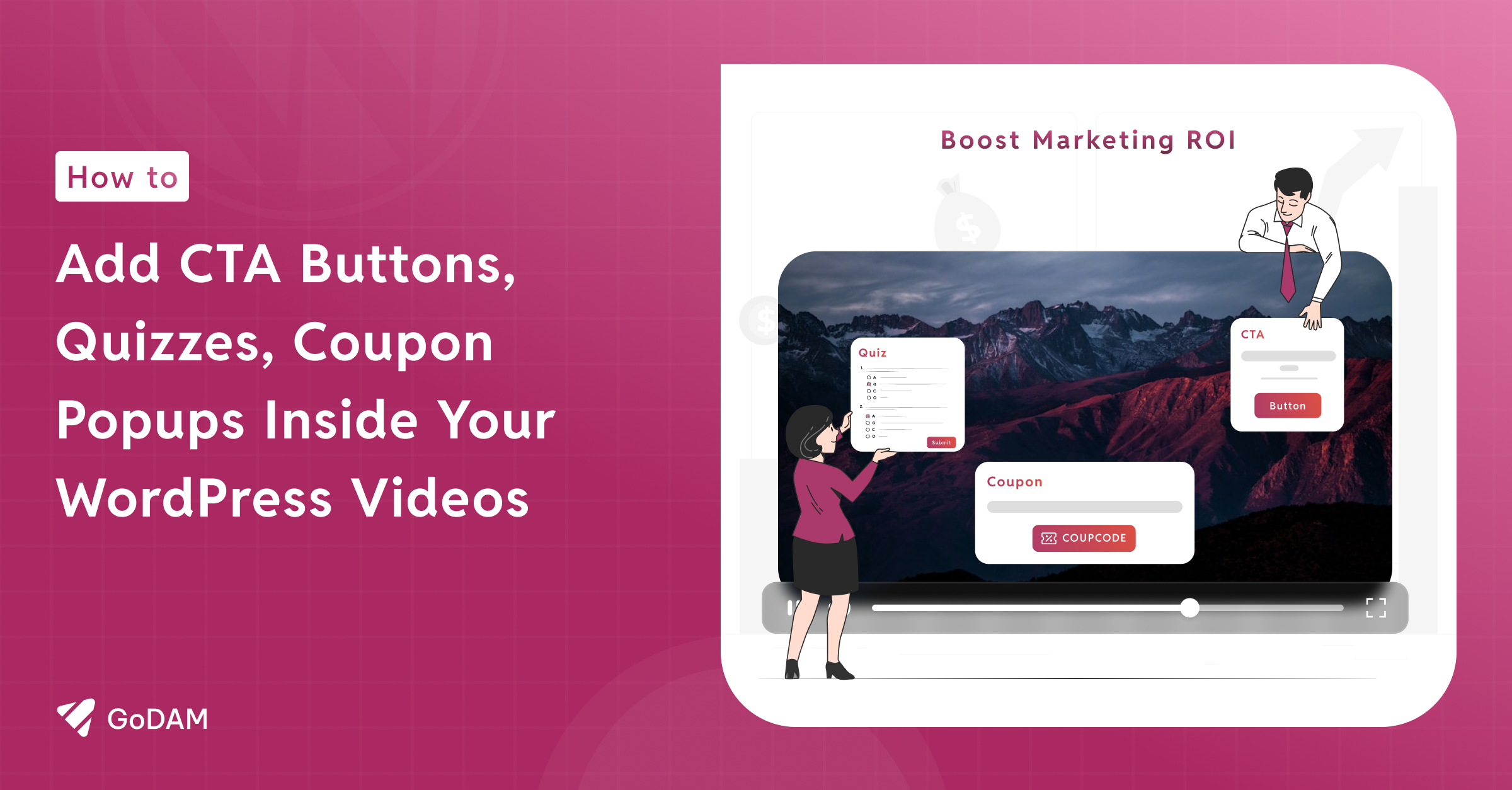 How to Add CTA Buttons, Hotspots, Quizzes & Coupons Inside Videos on WordPress to Boost Conversion Rate
